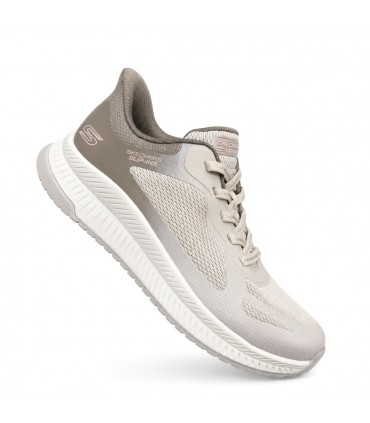ZAPATILLA SKECHERS SLIP-INS CORDON ELASTICO 117624 TAUPE