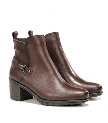 BOTIN PIEL TACON FLUCHOS NYDIA F1798 SUGAR CASTAÑO