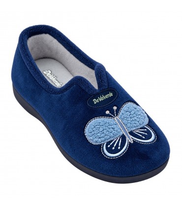 ZAPATILLA DEVALVERDE CERRADA MARIPOSA 1209 MARINO