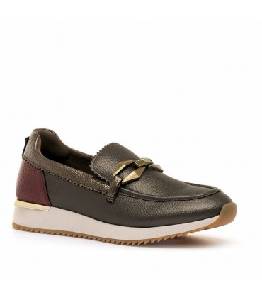 MOCASIN MARIAMARE 63816 CHOCOLATE BURGUNDY