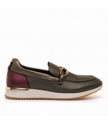 MOCASIN MARIAMARE 63816 CHOCOLATE BURGUNDY
