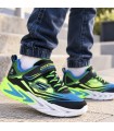 ZAPATILLA SKECHERS LUCES GLOW ULTRA 400139LC BLACK BLUE LIME