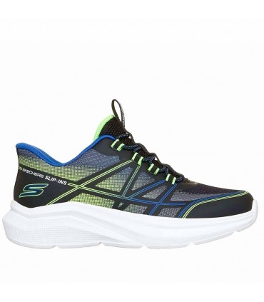 ZAPATILLA SKECHERS SLIP-INS 404220L SHIFT BLACK BLUE LIME
