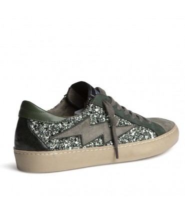 ZAPATILLA GLITTER RAYO M6500 VERDE