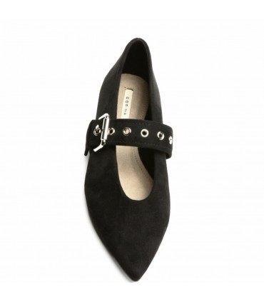 ZAPATO PLANO HEBILLA M6550 NEGRO