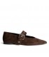 ZAPATO PLANO HEBILLA M6550 CAFE