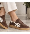 ZAPATILLA RAYAS CORINA M6520 CAFE