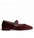 ZAPATO MARY JANE DOS HEBILLAS M6600 BURDEOS