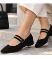 ZAPATO MARY JANE DOS HEBILLAS M6600 NEGRO