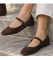 ZAPATO PLANO M6570 CAFE