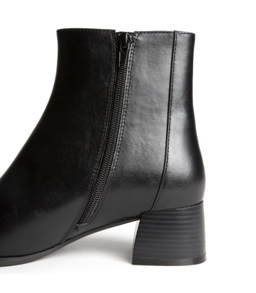 BOTIN POLIPIEL TACON BAJO M6850 NEGRO