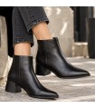 BOTIN POLIPIEL TACON BAJO M6850 NEGRO