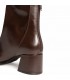 BOTIN POLIPIEL TACON BAJO M6860 CAFE