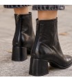 BOTIN POLIPIEL TACON BAJO M6860 NEGRO