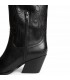 BOTA CAMPERA BORDADA M6761 NEGRO