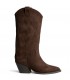 BOTA CAMPERA BORDADA M6761 CAFE