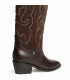 BOTA CAMPERA BORDADA M6751 CAFE