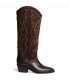 BOTA CAMPERA BORDADA M6751 CAFE