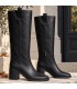 BOTA LISA TACON CUADRADO M6820 NEGRO