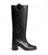 BOTA LISA TACON CUADRADO M6820 NEGRO