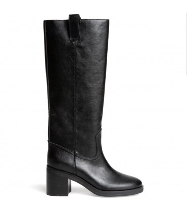 BOTA LISA TACON CUADRADO M6820 NEGRO