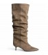 BOTA TACON FINO EFECTO ARRUGADO M6881 CAMEL