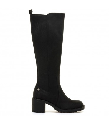 BOTA ELASTICA MUSTANG TACON CUADRADO 51992 NEGRO