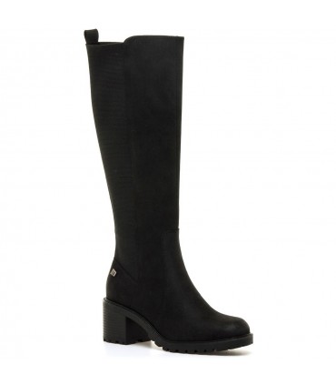 BOTA ELASTICA MUSTANG TACON CUADRADO 51992 NEGRO