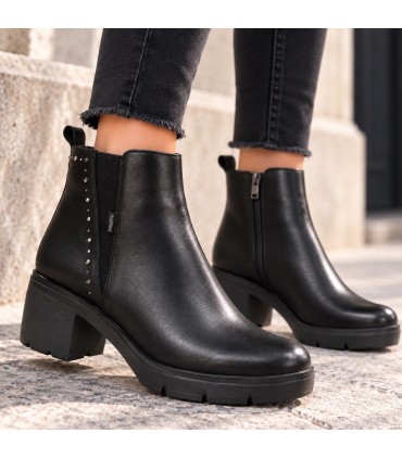 BOTIN PIEL FLUCHOS F2109 FUGAZ NEGRO