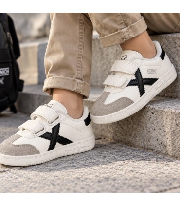 ZAPATILLA MUNICH RESPETUOSA MINI BARRU W VCO 28 BLANCO NEGRO