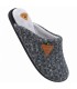 ZAPATILLA CASA DEVALVERDE 5500 LANA NEGRO