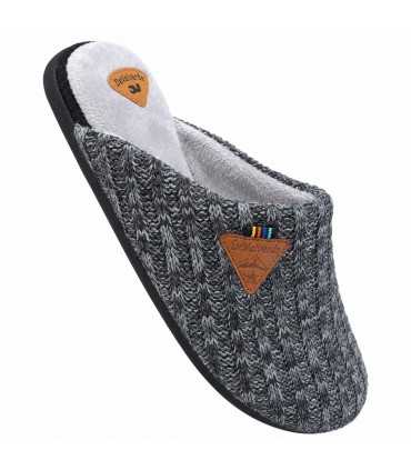 ZAPATILLA CASA DEVALVERDE 5500 LANA NEGRO