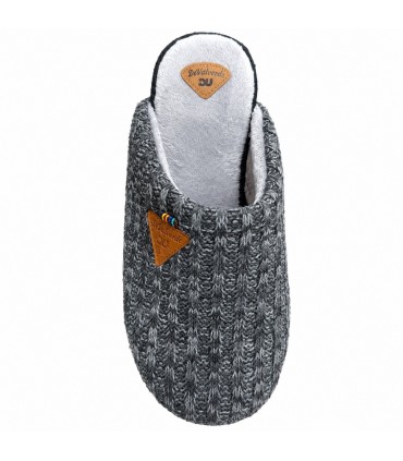 ZAPATILLA CASA DEVALVERDE 5500 LANA NEGRO