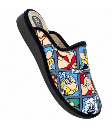 ZAPATILLA CASA SALVI ASTERIX OBELIX 09T-420 NEGRO