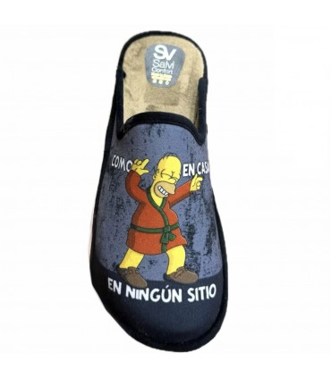 ZAPATILLA CASA SALVI 09T-462 HOMER SUAPEL NEGRO