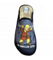 ZAPATILLA CASA SALVI 09T-462 HOMER SUAPEL NEGRO