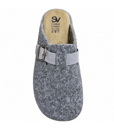 ZAPATILLA CASA SALVI HEBILLA 41L-000 ELFO GRIS