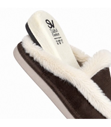 ZAPATILLA CASA SALVI PELITO NUUK 75B-028 CACAO