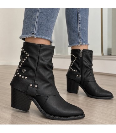 BOTIN CAMPERO TACHUELAS DNG DHS31959 NEGRO