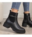 BOTIN ELASTICO PLANO DHS31955 NEGRO