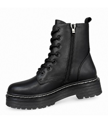 BOTIN MILITAR PLATAFORMA DNG DZS31985 NEGRO