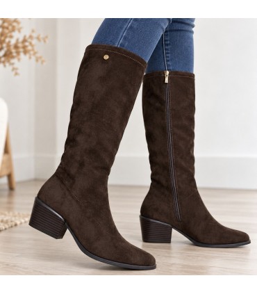 BOTA TACON ANCHO ISTERIA 1323 MOKA