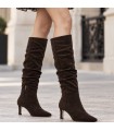 BOTA ALTA VESTIR MUSTANG 56247 CHOCOLATE MOCHA
