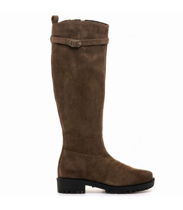BOTA ALTA PLANA MUSTANG 56254 TAUPE TABACO
