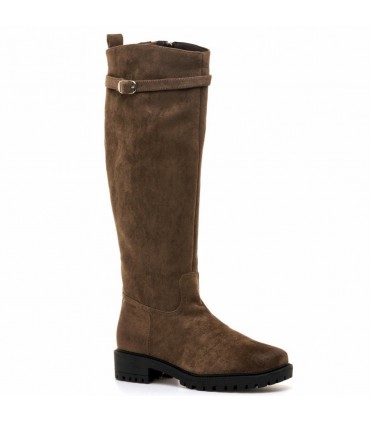 BOTA ALTA PLANA MUSTANG 56254 TAUPE TABACO