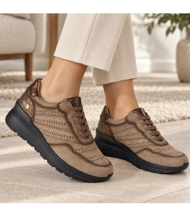 ZAPATILLA AMARPIES COMODA AMD31055 TAUPE