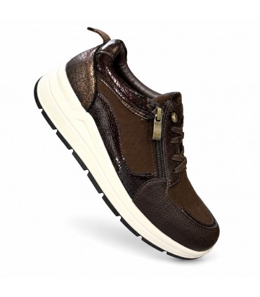ZAPATILLA AMARPIES CREMALLERA AXQ31023 MARRON