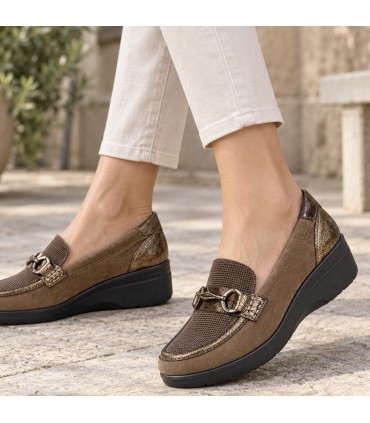 ZAPATO AMARPIES ADORNO AMD31032 TAUPE