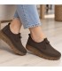 ZAPATO PIEL VELCRO 48 HORAS 621401/10 NOBUCK MARRON