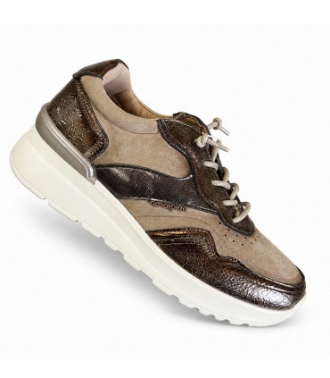 ZAPATILLA AMARPIES COMODA AMD31056 COMBI TAUPE
